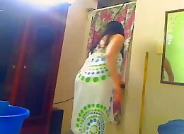 Indian Wife Shower For Her Hubby On A WebCam