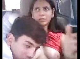 indian college couple car romp mms